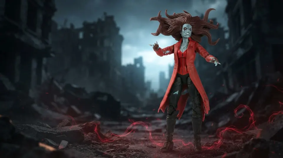 Hasbro Marvel Legends Zombie Scarlet Witch 6" Figure Disney+ What If