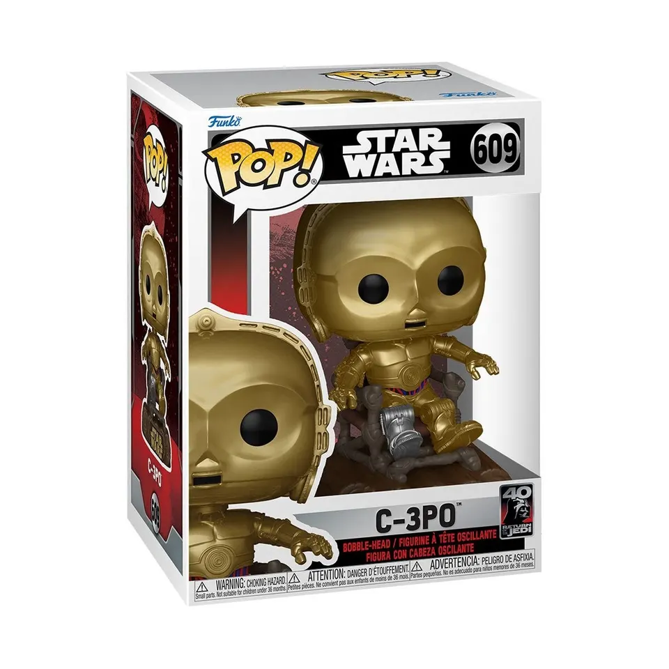 Funko Pop! Star Wars 40th Anniversary C-3PO In Chair Vinyl Bobblehead - Image 2