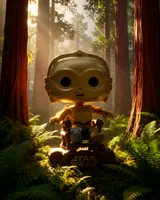 Funko Pop! Star Wars 40th Anniversary C-3PO In Chair Vinyl Bobblehead - Thumbnail 4