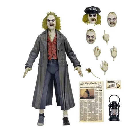 NECA Beetlejuice Ultimate Action Figure – Tour Guide Bio‑Exorcist 7in