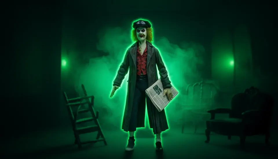 NECA Beetlejuice Ultimate Figurine articulée – Guide touristique Bio‑Écorciateur 7 pouces
