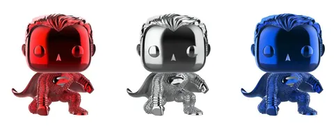Funko Pop! Heroes Superman Chrome 3-Pack NYCC Shared Exclusive