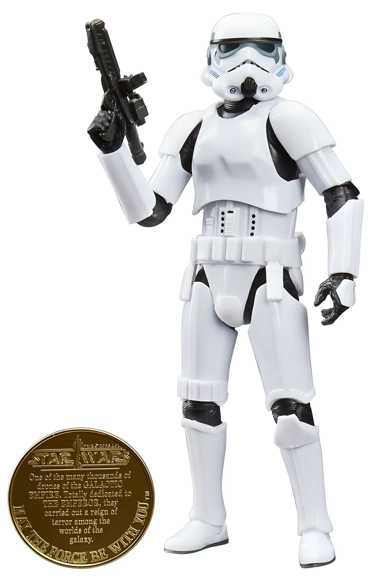 Hasbro Star Wars Black Series Imperial Stormtrooper Figure with Coin - Image 4