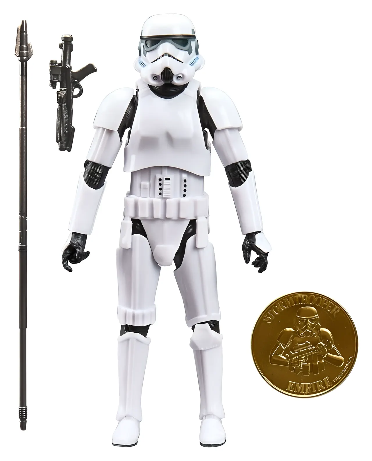 Hasbro Star Wars Black Series Imperial Stormtrooper Figure with Coin - Image 1