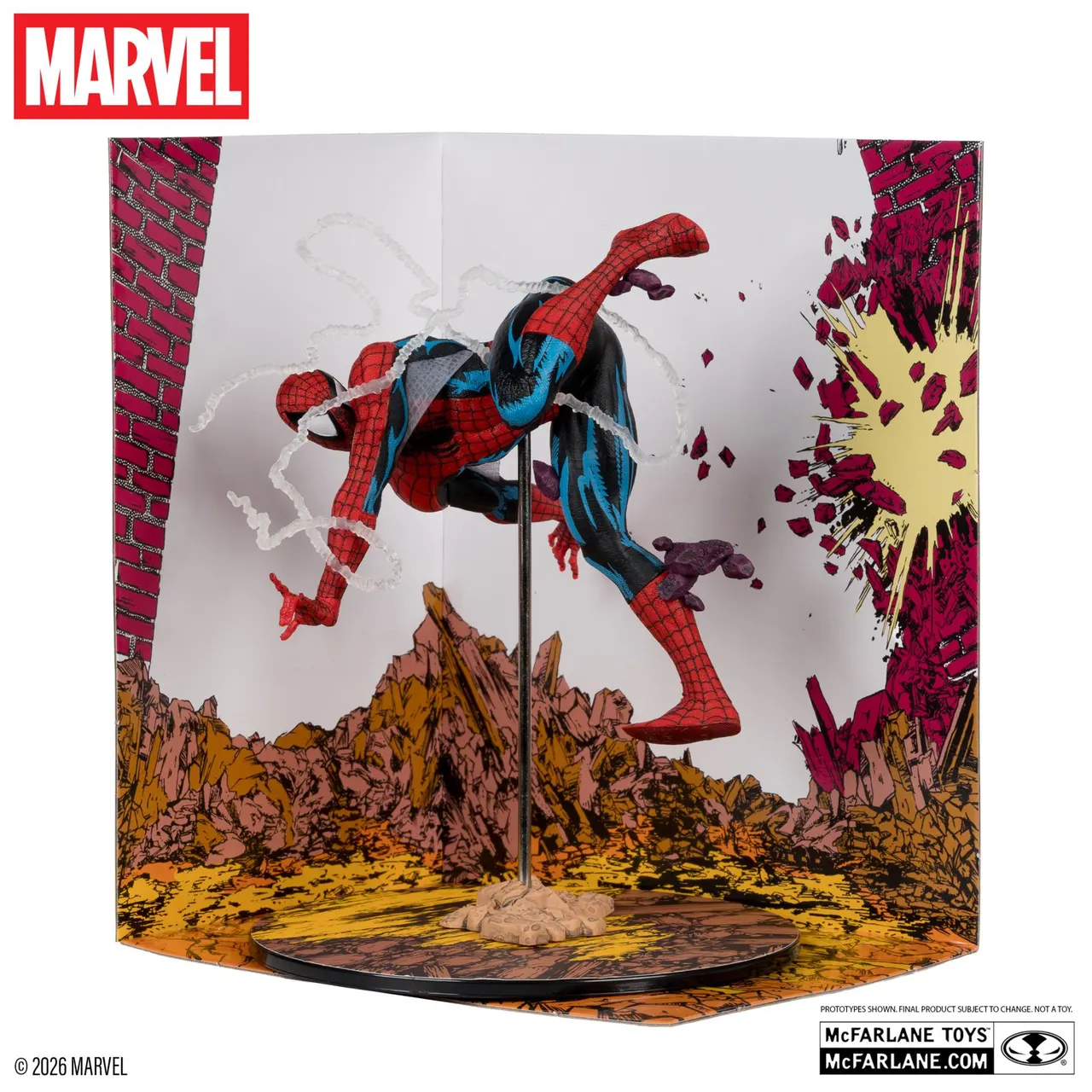 McFarlane Toys Marvel Legends Retro Spider-Man (Last Stand) 6" - Image 3