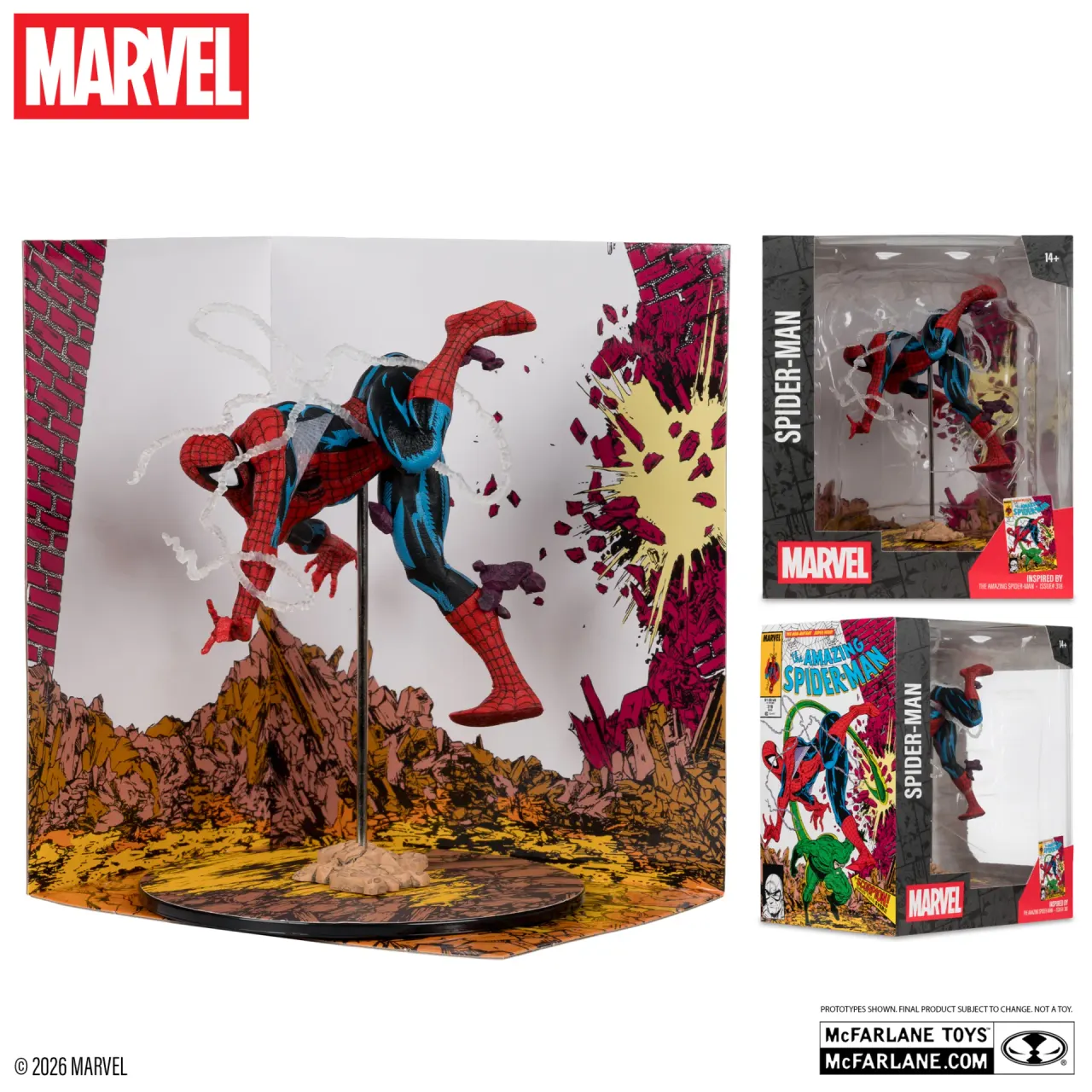 McFarlane Toys Marvel Legends Retro Spider-Man (Last Stand) 6" - Image 5