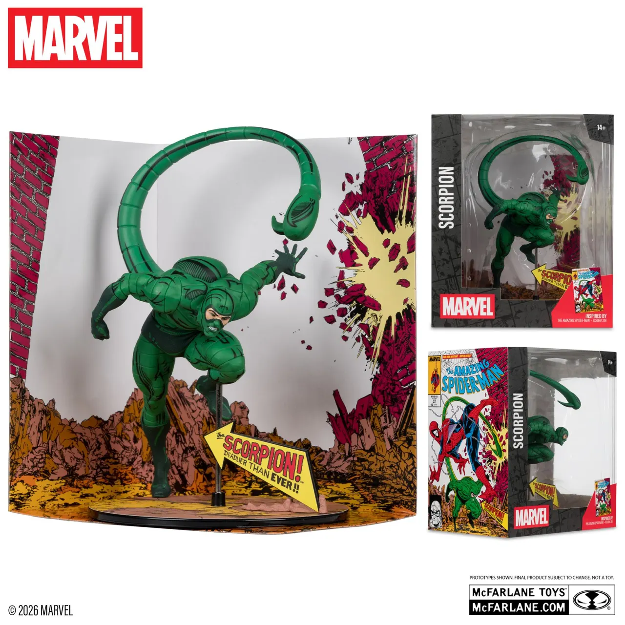 McFarlane Toys Marvel Legends Scorpion (Amazing Spider-Man #318) 1:10 - Image 3