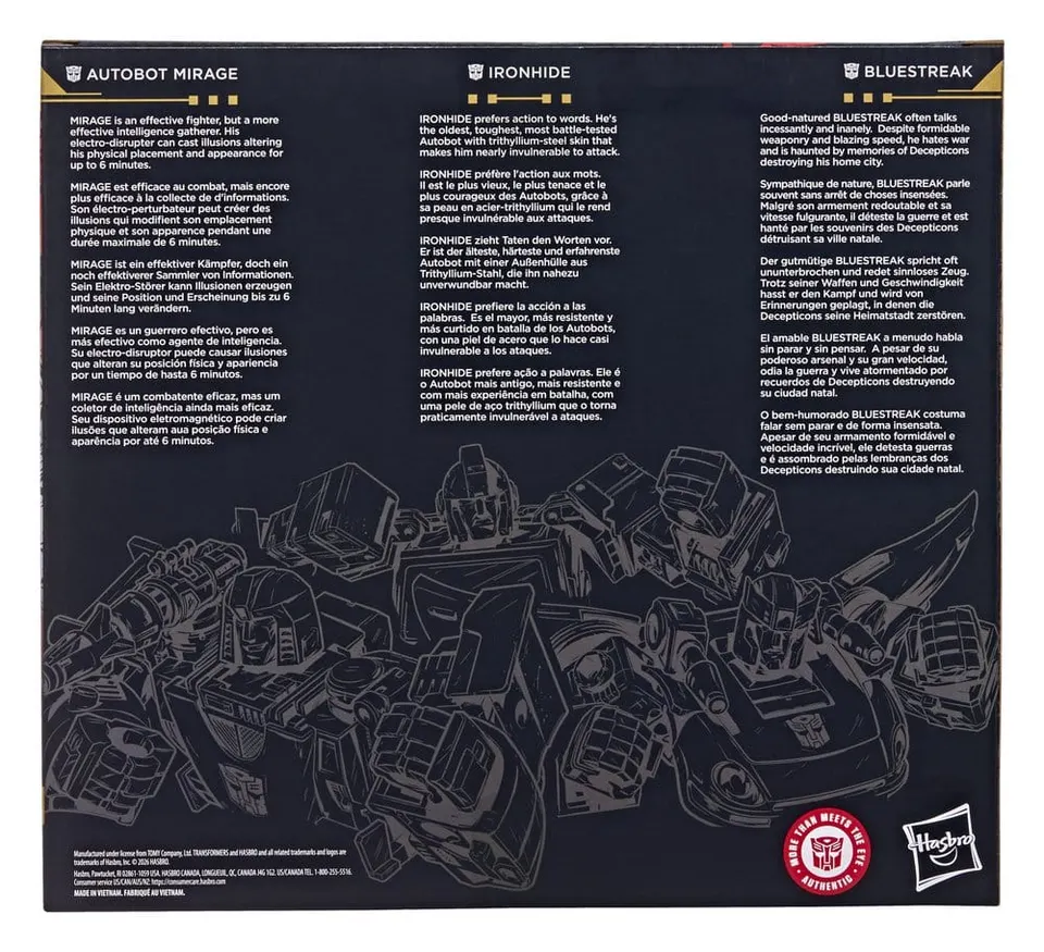 Hasbro Transformers Age of the Primes Mirage, Bluestreak & Ironhide - Image 4