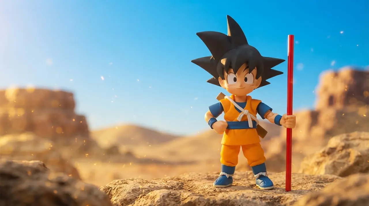 Bandai S.H. Figuarts Dragon Ball Daima Goku Mini 2.8" Figure - Image 4