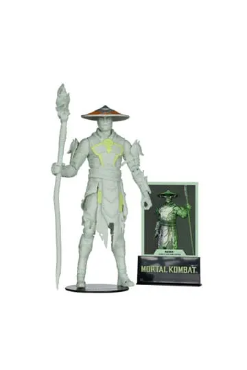 McFarlane Toys Mortal Kombat Raiden Glow-in-Dark Gold Label 7" Figure - Image 2
