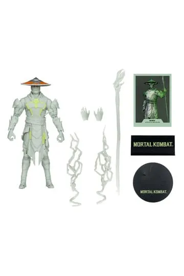 McFarlane Toys Mortal Kombat Raiden Glow-in-Dark Gold Label 7" Figure - Image 3