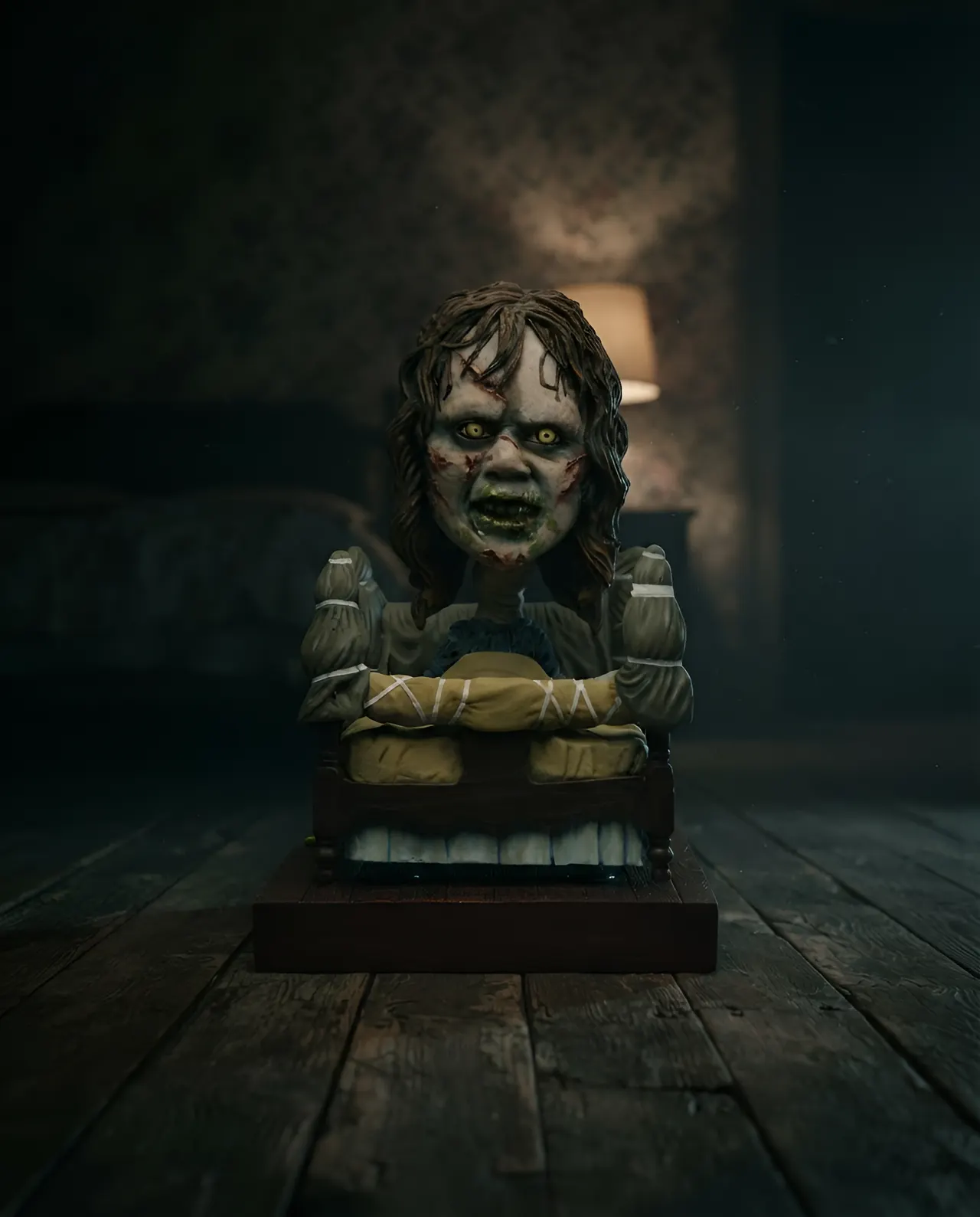 Head Knocker Regan dans le lit – Bobblehead en résine The Exorcist - Image 5