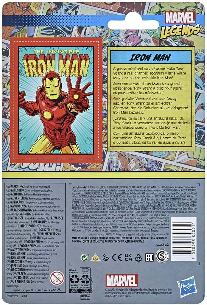 Hasbro Marvel Legends Iron Man Retro 375 3.75" Figure - Image 7