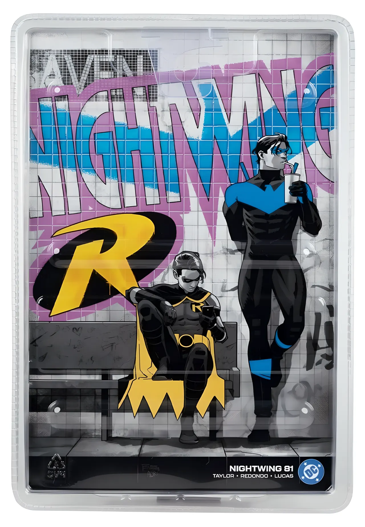 McFarlane Toys Nightwing Page Punchers #81 7" Action Figure + Comic - Image 7