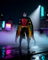 McFarlane Toys Robin Tim Drake Red Platinum 7" DC Figure + Comic - Thumbnail 11