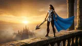Hasbro Marvel Legends King Valkyrie (Thor: Love & Thunder) – 6\" Figure - Thumbnail 9