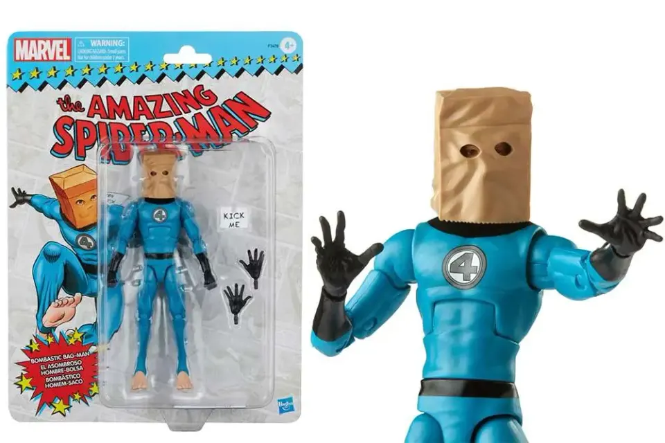 Hasbro Marvel Legends Retro 6\" Spider-Man Bombastic Bag-Man Figurine articulée - Image 1