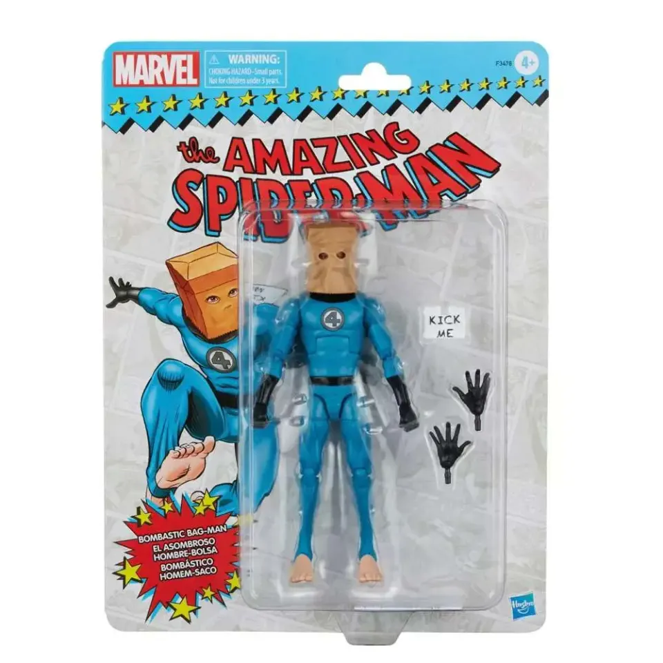 Hasbro Marvel Legends Retro 6\" Spider-Man Bombastic Bag-Man Figurine articulée - Image 7