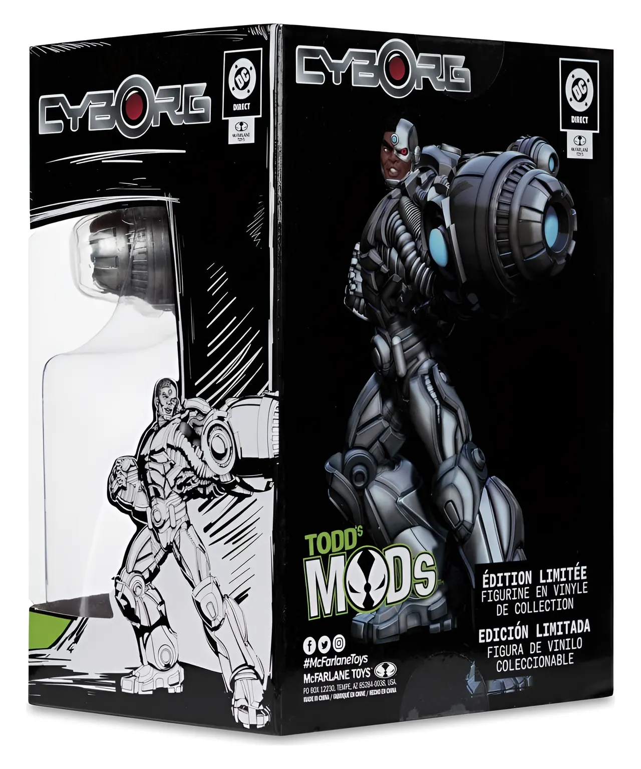 McFarlane Toys DC Direct Cyborg Todd's Mods Edición Limitada 4.5\" de Vinilo - Image 7