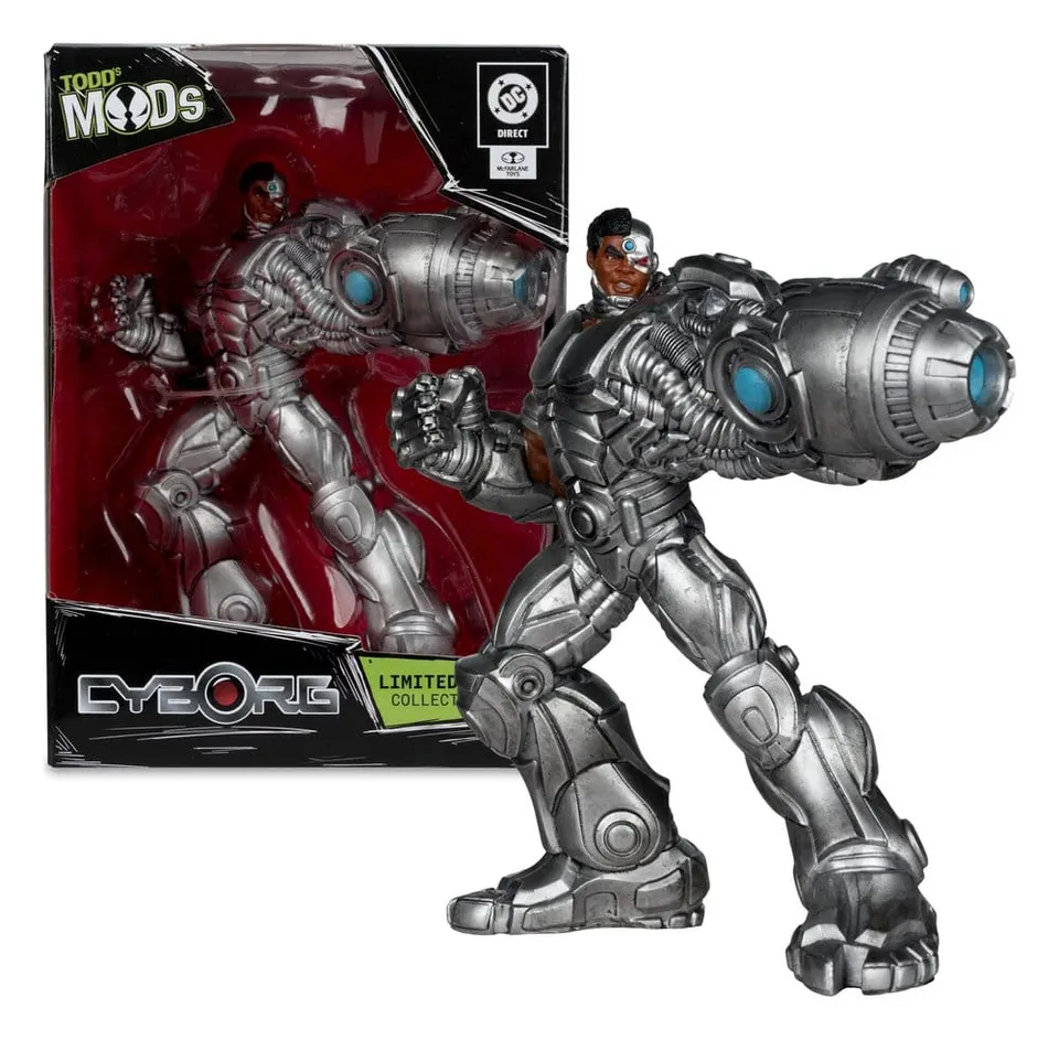 McFarlane Toys DC Direct Cyborg Todd's Mods Edición Limitada 4.5\" de Vinilo - Image 1