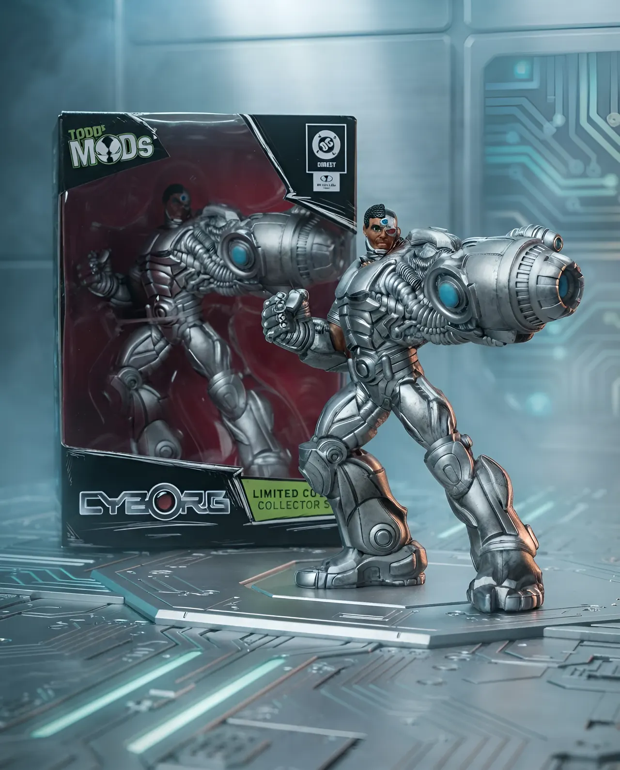 McFarlane Toys DC Direct Cyborg Todd's Mods Edición Limitada 4.5\" de Vinilo - Image 9