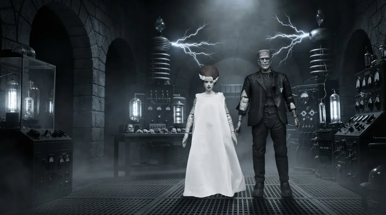 NECA Universal Monsters 90.º Aniversario Bride & Monster Two-Pack - Image 9
