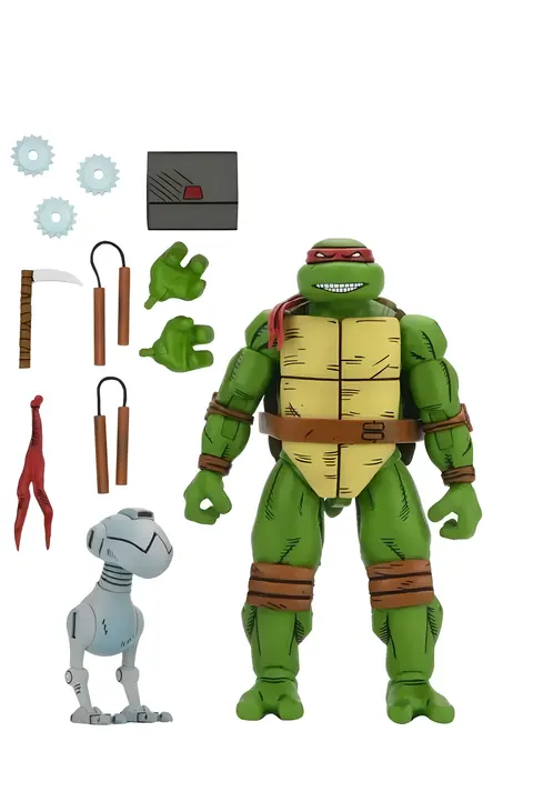 NECA TMNT ReAction Michelangelo Mirage – PX Previews 4‑Fig Set