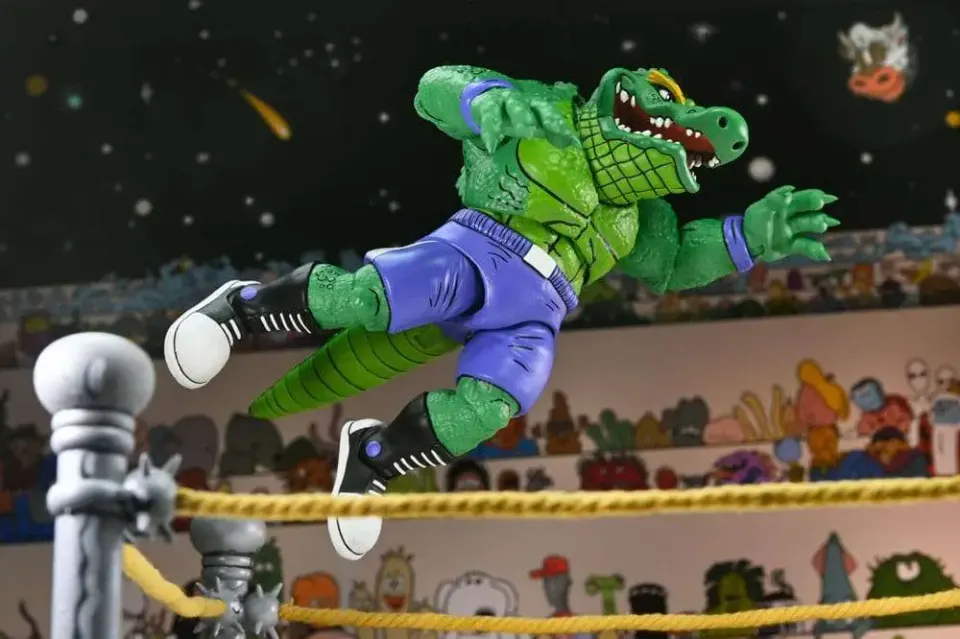 NECA TMNT Adventures Stump Wrestling Leatherhead Action Figure - Image 4