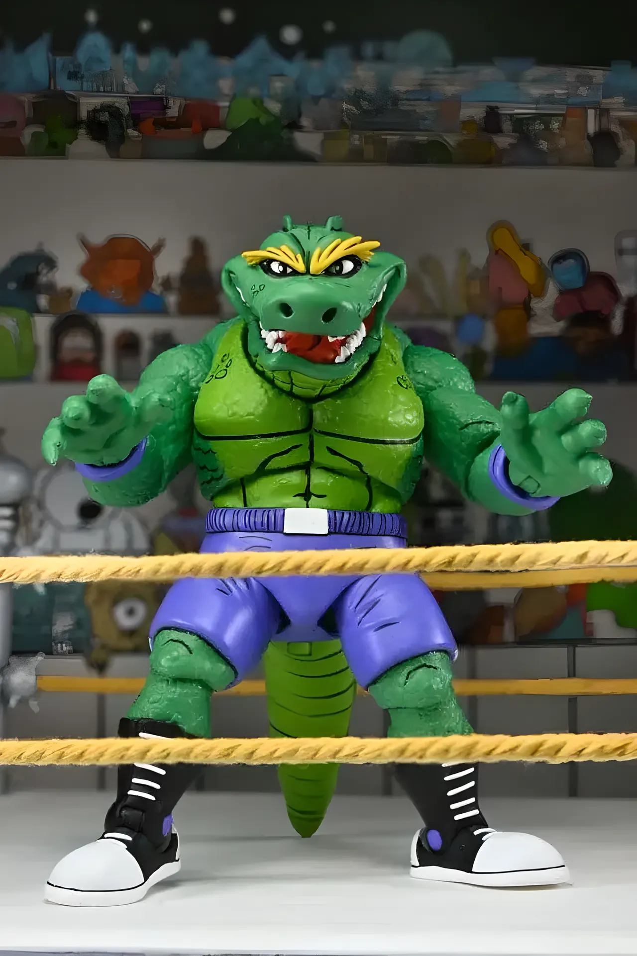 NECA TMNT Adventures Stump Wrestling Leatherhead Action Figure - Image 3