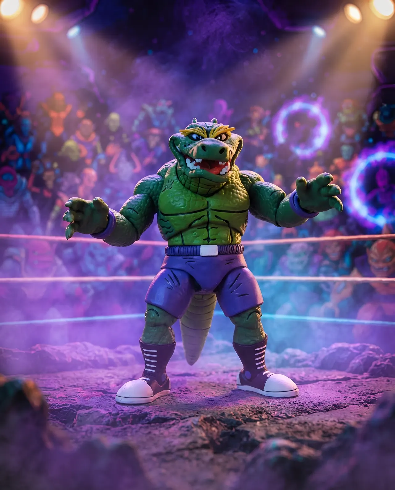NECA TMNT Adventures Stump Wrestling Leatherhead Action Figure - Image 6