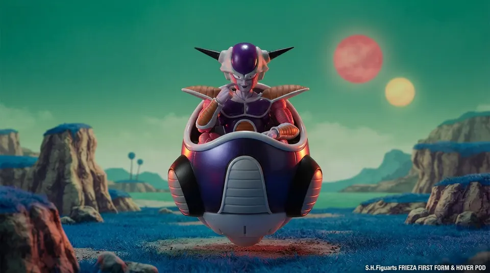 Bandai Tamashii Nations S.H. Figuarts Frieza Première Forme + Pod 6" Figurine