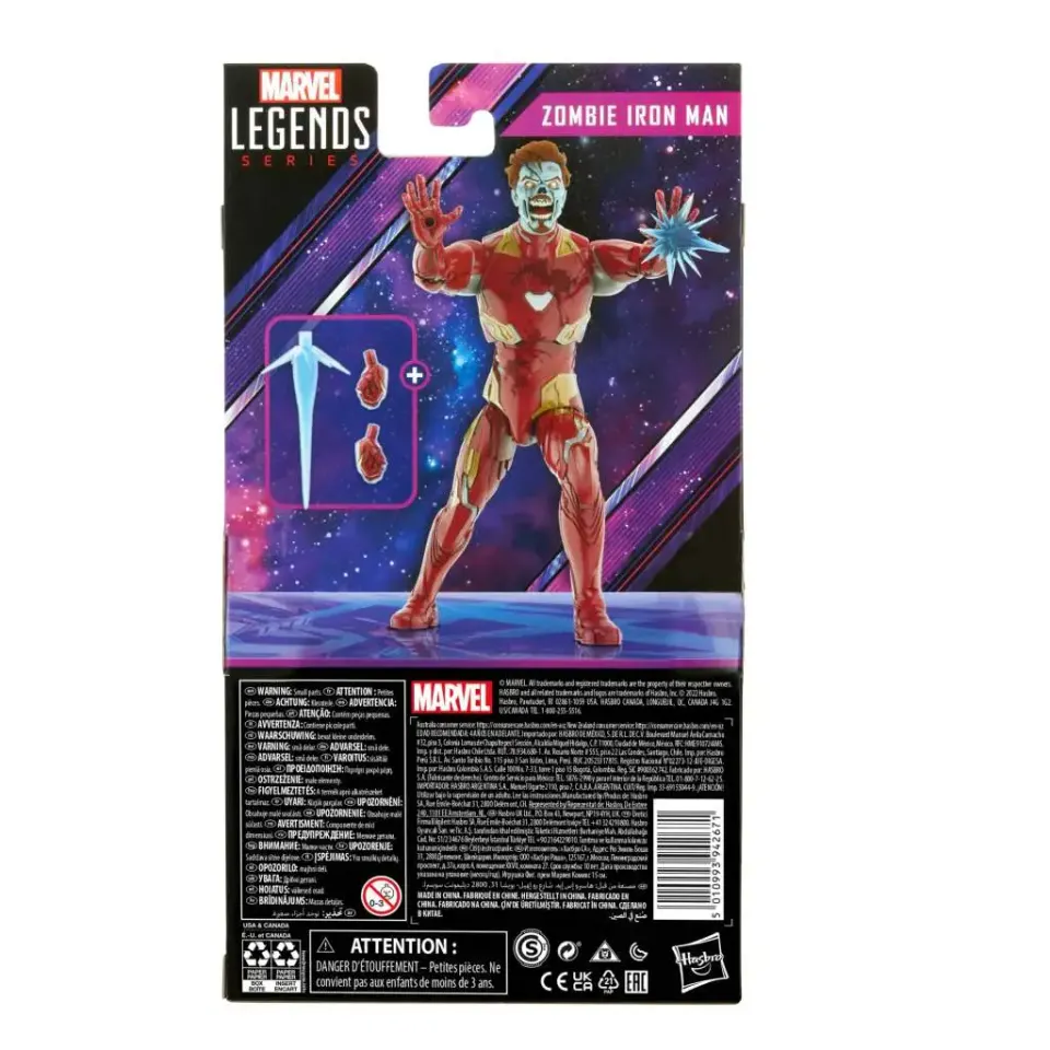 Hasbro Marvel Legends Deluxe Zombie Iron Man Figure - Image 7
