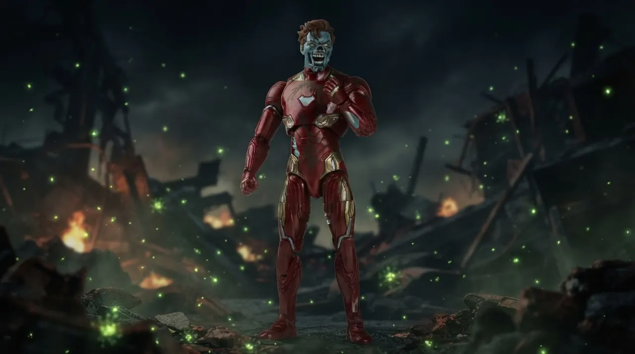 Hasbro Marvel Legends Deluxe Zombie Iron Man Figure - Image 9