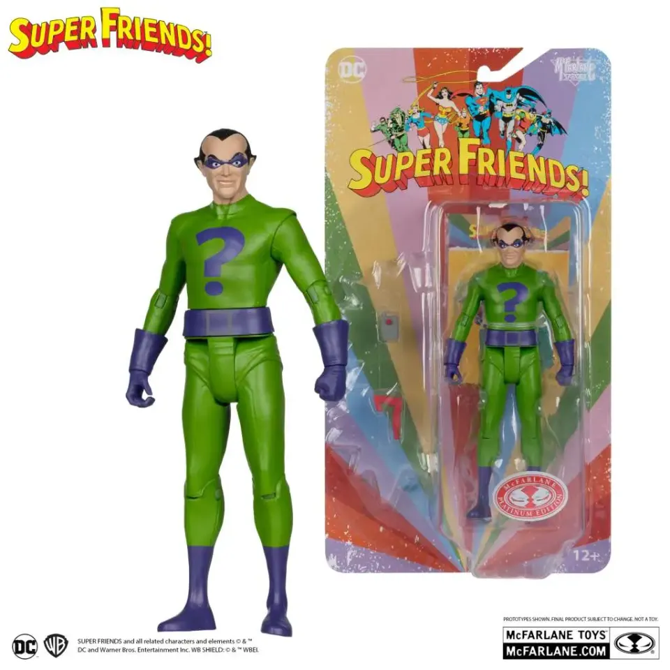 McFarlane Toys DC Retro The Riddler Red Platinum 6" Figure - Image 3