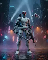 NECA TMNT The Last Ronin Ultimate Elite Synja Patrol Bot Figure - Thumbnail 10