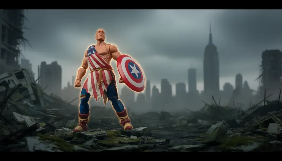 Hasbro Marvel Legends Earth‑X Capitán América Figura de 6‑pulgadas