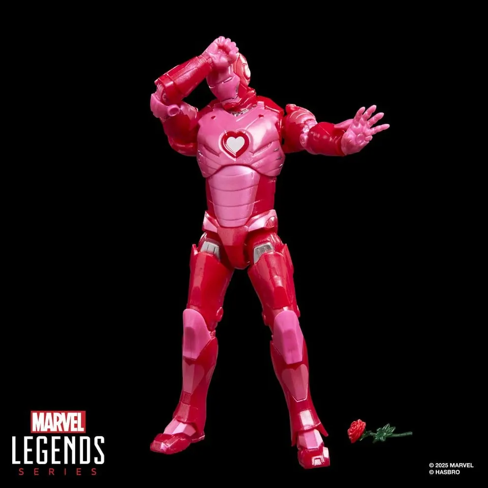 Hasbro Marvel Legends Iron Man I Love You 3000 Pink Figure - Image 6