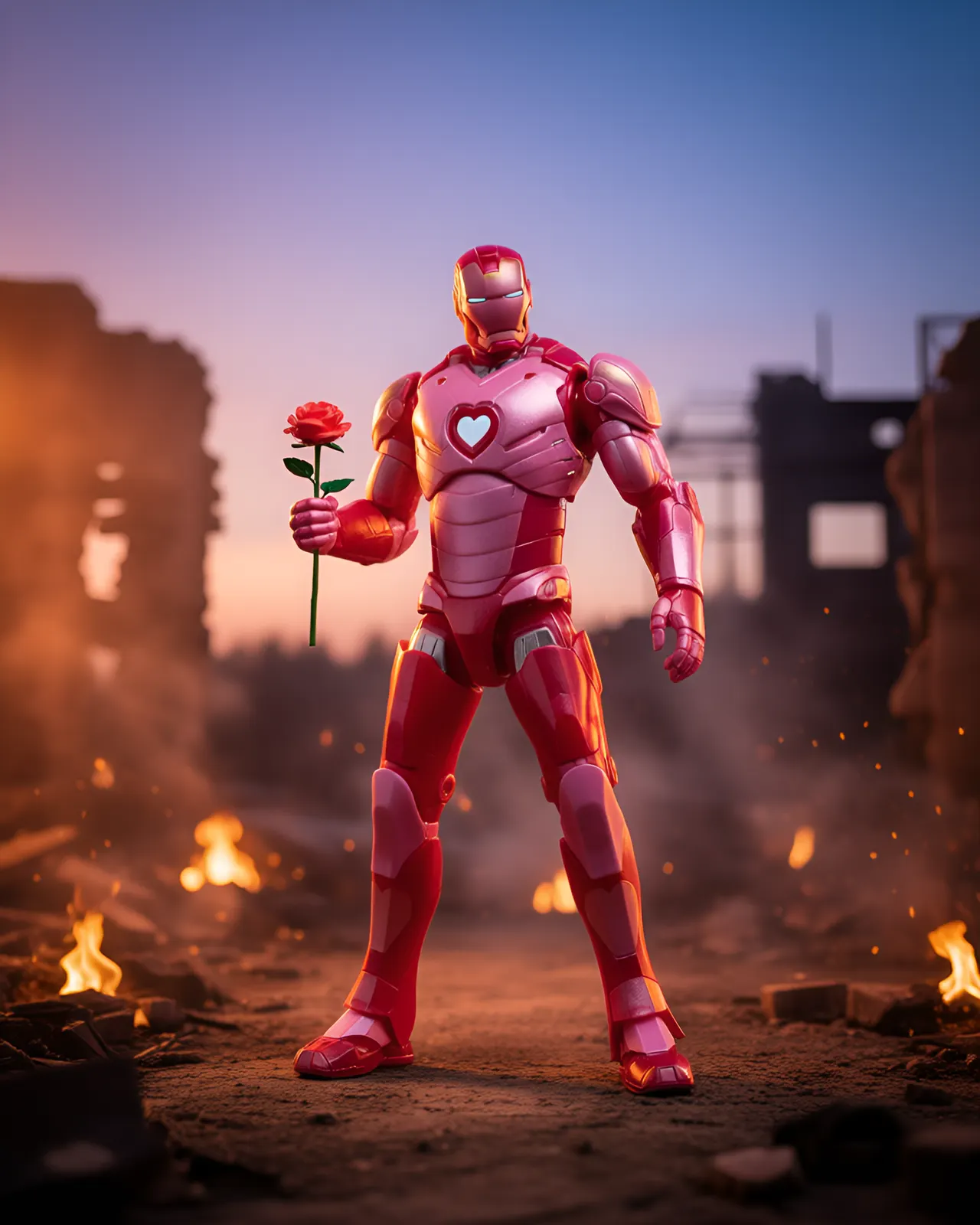 Hasbro Marvel Legends Iron Man I Love You 3000 Pink Figure - Image 11