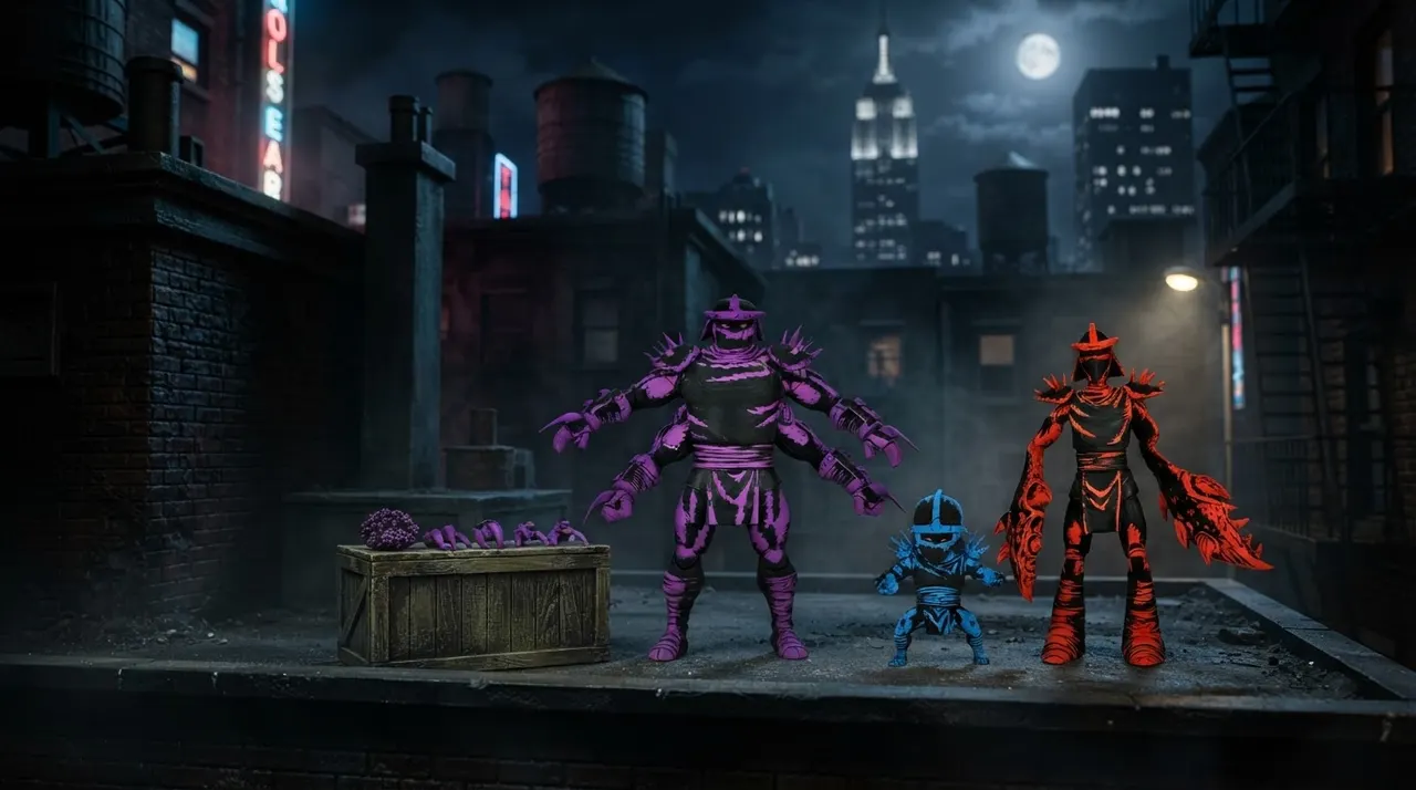 NECA Teenage Mutant Ninja Turtles Mirage Comics Shredder Clones 7\" Pack de 3 - Image 11