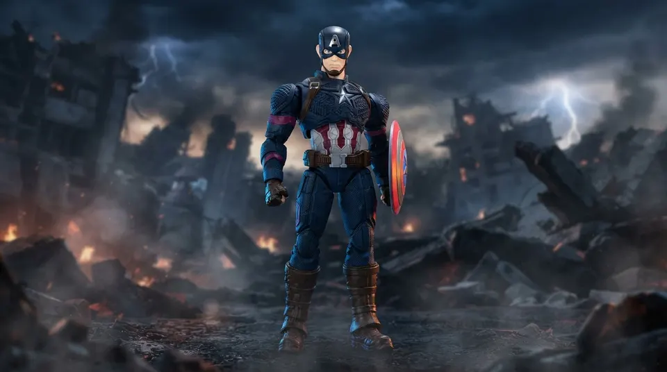 Blokees Marvel Champion Infinity Captain America Figure