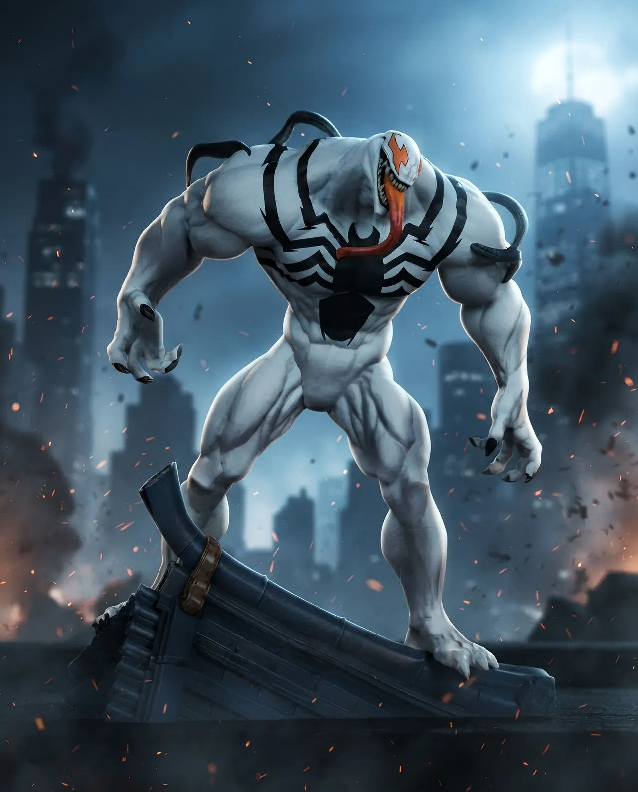 Marvel Anti-Venom Red Platinum 10" Statue – Gamerverse Rivals 1/6 Scale - Image 7