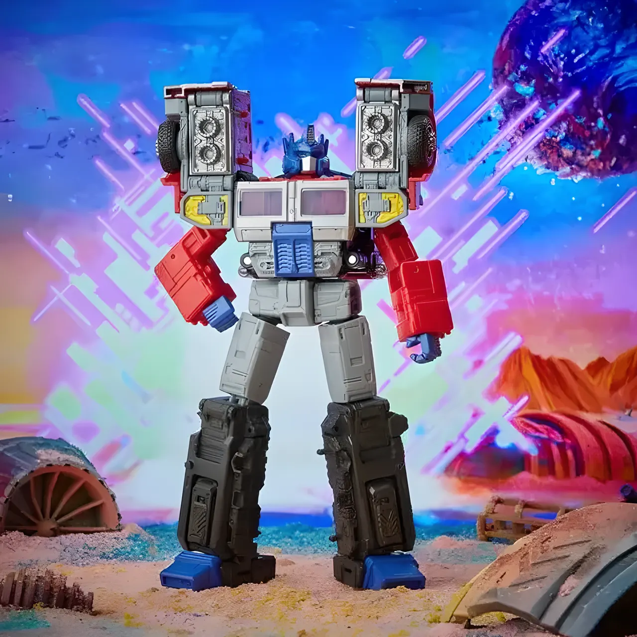 Hasbro Transformers Legacy G2 Universo Láser Optimus Prime Leader 6in - Image 1