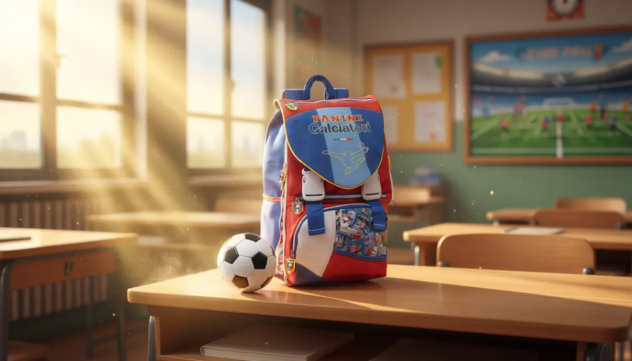 Seven Zaino Scuola Estensibile Calciatori Panini + Pallone Omaggio - Image 3