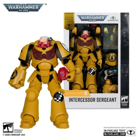 McFarlane Warhammer 40k Intercessor Sergeant (Imperial Fist) Gold Label