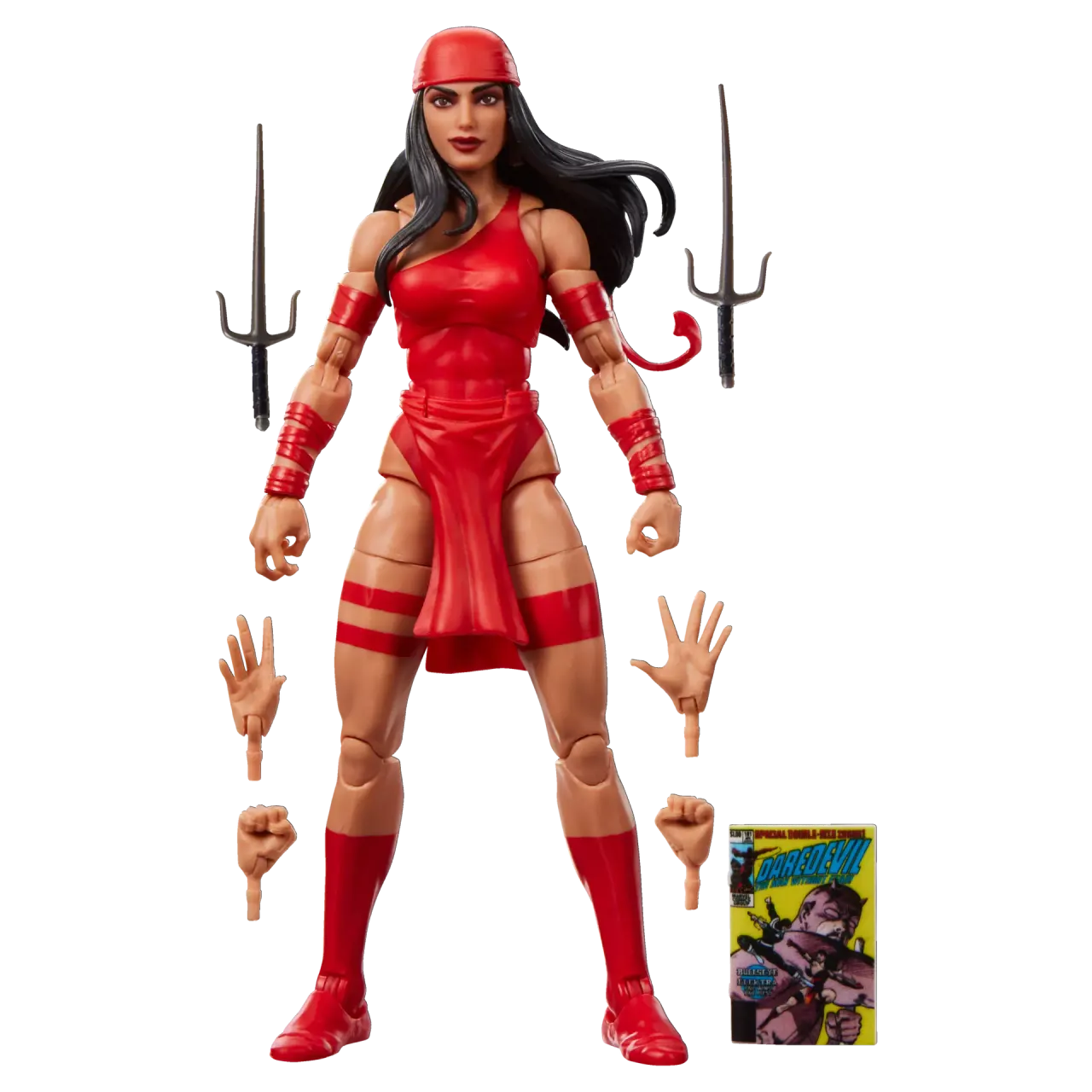 Hasbro Marvel Legends Elektra – Daredevil #181 Red Ninja 6" Figure - Image 2