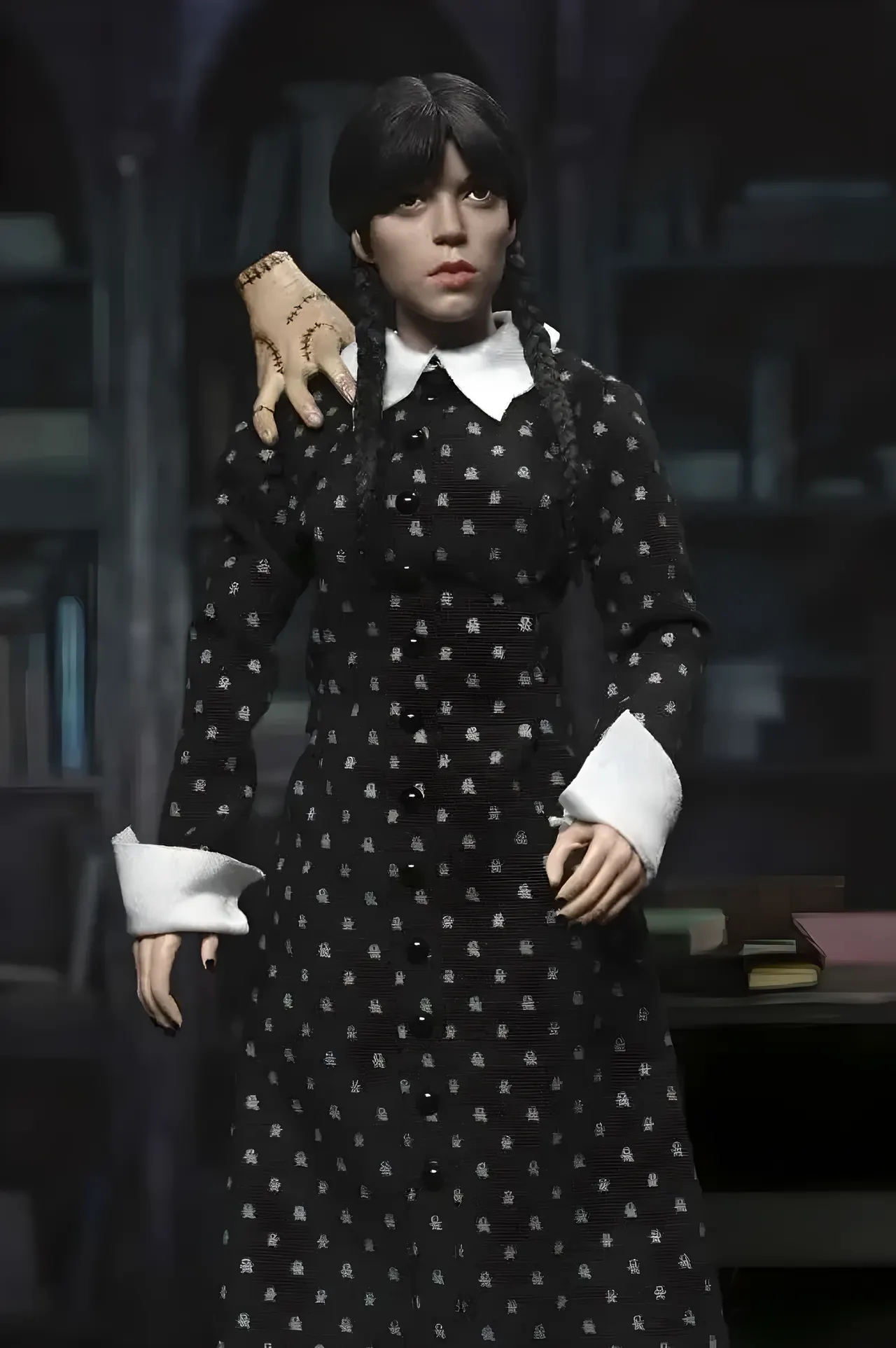 NECA Wednesday Addams (Classic Dress) Clothed Action Figure - Image 8