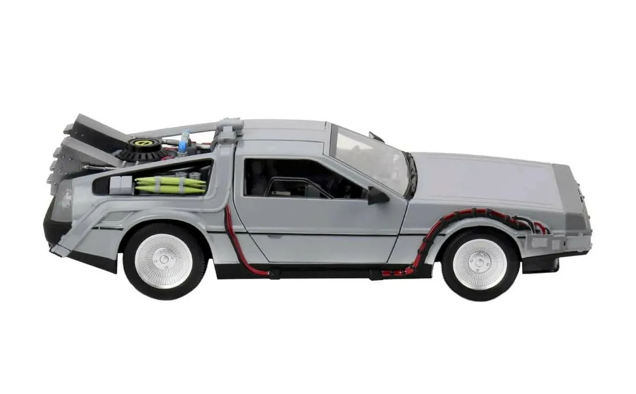 NECA Back to the Future Die-Cast DeLorean Time Machine - Image 1