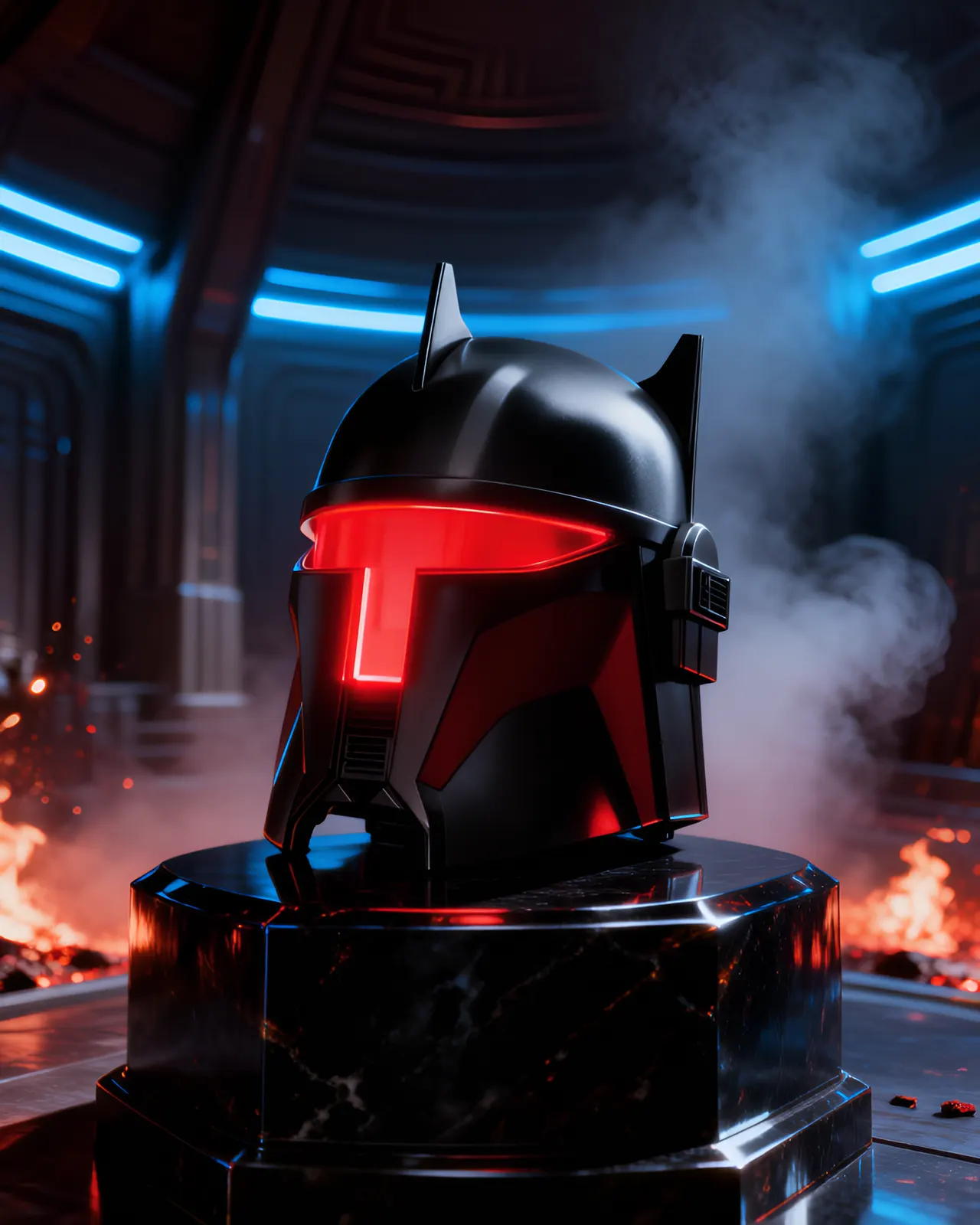 Hasbro Star Wars Black Series Casco Electrónico de Moff Gideon - Image 3