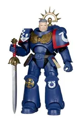 McFarlane Toys Warhammer 40k Ultramarines Lieutenant de la 3e Compagnie 7" - Thumbnail 1