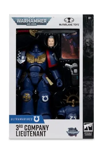 McFarlane Toys Warhammer 40k Ultramarines Lieutenant de la 3e Compagnie 7" - Image 11